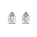 Pear Diamond Solitaire Stud Earrings