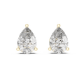 Pear Diamond Solitaire Stud Earrings