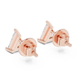 Trillion Diamond Solitaire Stud Earrings