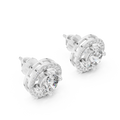 Diamond Halo Stud Earrings