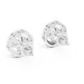 Diamond Halo Stud Earrings