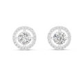 Diamond Halo Stud Earrings