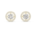 Diamond Halo Stud Earrings