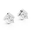 Aurelia Round Brilliant Diamond Cushion Halo Stud Earrings