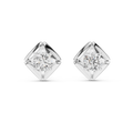 Seren Round Brilliant Diamond Sculpted Four-Petal Stud Earrings