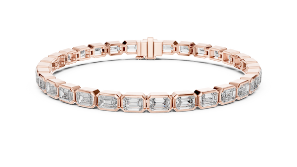 Lumière Emerald Cut Diamond Tennis Bracelet
