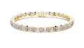 Lumière Emerald Cut Diamond Tennis Bracelet