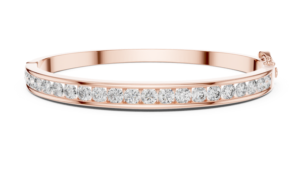 Lumière Channel Set Diamond Bangle