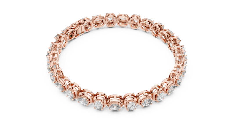 Lumière Cushion Diamond Tennis Bracelet detail