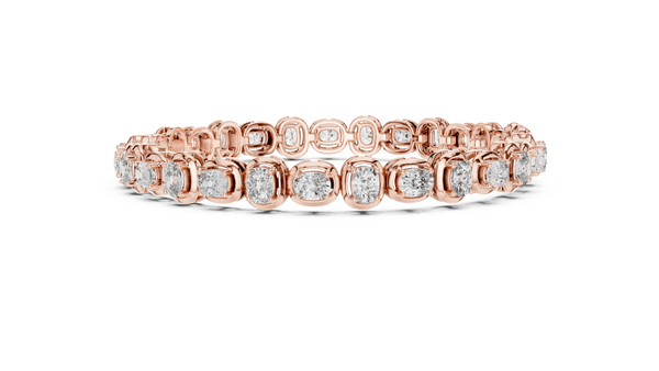 Lumière Cushion Diamond Tennis Bracelet