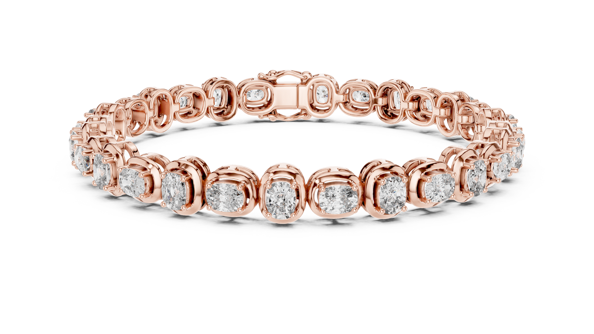 Lumière Cushion Diamond Tennis Bracelet