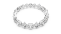 Aurora Halo Mixed-Cut Diamond Tennis Bracelet