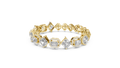 Aurora Halo Mixed-Cut Diamond Tennis Bracelet