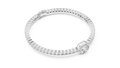 Celeste Halo Oval Diamond Tennis Bracelet