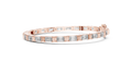 Elara Emerald Cut Diamond Tennis Bracelet