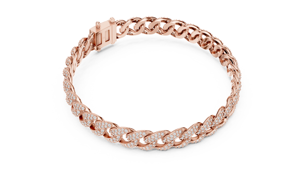 Aurelia Pavé Cuban Link Diamond Bracelet