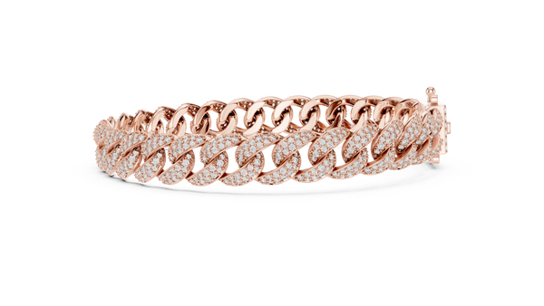 Aurelia Pavé Cuban Link Diamond Bracelet