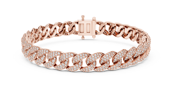 Aurelia Pavé Cuban Link Diamond Bracelet