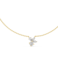 Elara Mixed-Cut Diamond Cluster Necklace