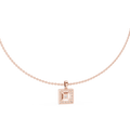 Seren Princess-Cut Diamond Halo Necklace