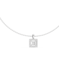 Seren Princess-Cut Diamond Halo Necklace