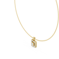Seren Princess-Cut Diamond Halo Necklace