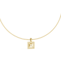 Seren Princess-Cut Diamond Halo Necklace