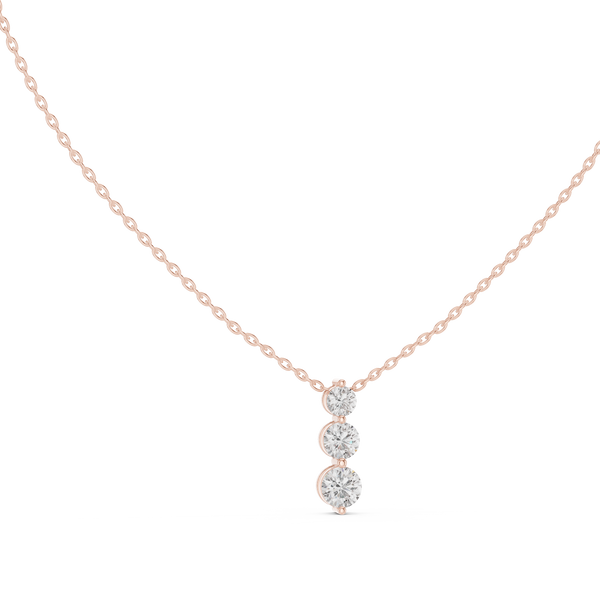 Seraphina Three Diamond Drop Pendant