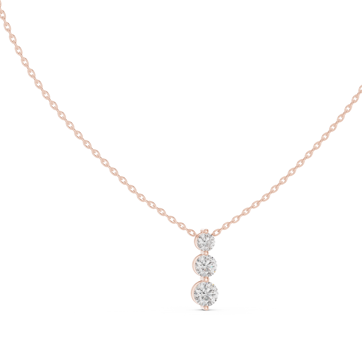 Seraphina Three Diamond Drop Pendant