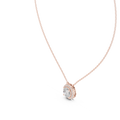 Celestia Round Diamond Halo Pendant