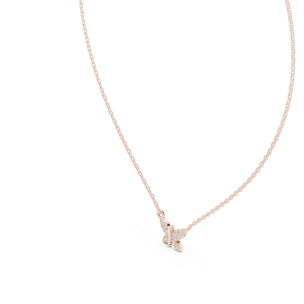 Aurelia Diamond Butterfly Pendant