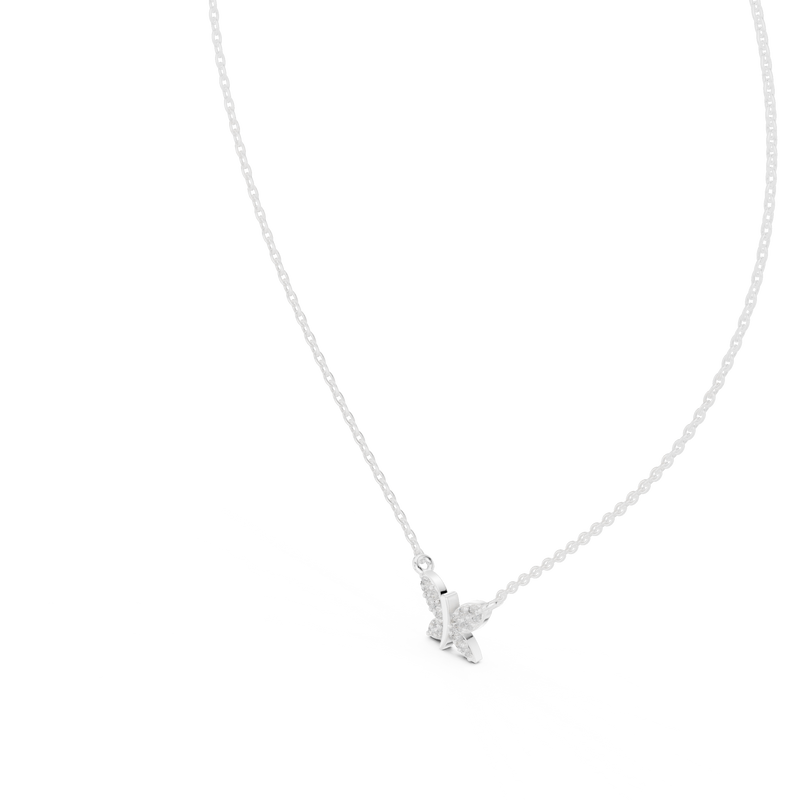 Aurelia Diamond Butterfly Pendant detail