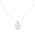 Elara Oval Diamond Halo Pendant