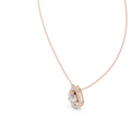 Seraphine Pear Diamond Halo Pendant