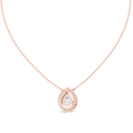 Seraphine Pear Diamond Halo Pendant