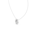 Seraphine Pear Diamond Halo Pendant