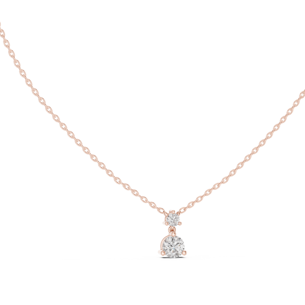 Celeste Two Diamond Drop Pendant