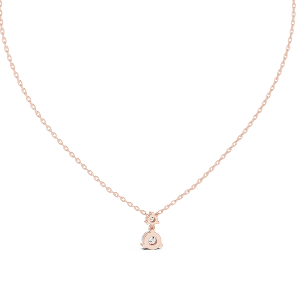 Celeste Two Diamond Drop Pendant