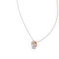 Elara Oval Halo Diamond Pendant