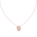 Elara Oval Halo Diamond Pendant