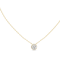 Celeste Round Diamond Solitaire Pendant