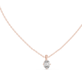 Solenne Oval Diamond Solitaire Pendant