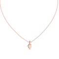 Solenne Oval Diamond Solitaire Pendant