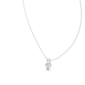 Solenne Oval Diamond Solitaire Pendant