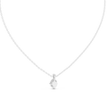 Solenne Oval Diamond Solitaire Pendant