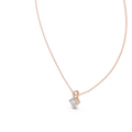 Isolde Princess Cut Diamond Solitaire Pendant