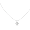 Isolde Princess Cut Diamond Solitaire Pendant