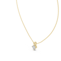 Isolde Princess Cut Diamond Solitaire Pendant