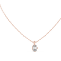 Arielle Oval Diamond Solitaire Pendant