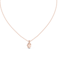 Arielle Oval Diamond Solitaire Pendant